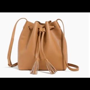 J Crew Brown Crossbody Drawstring Purse